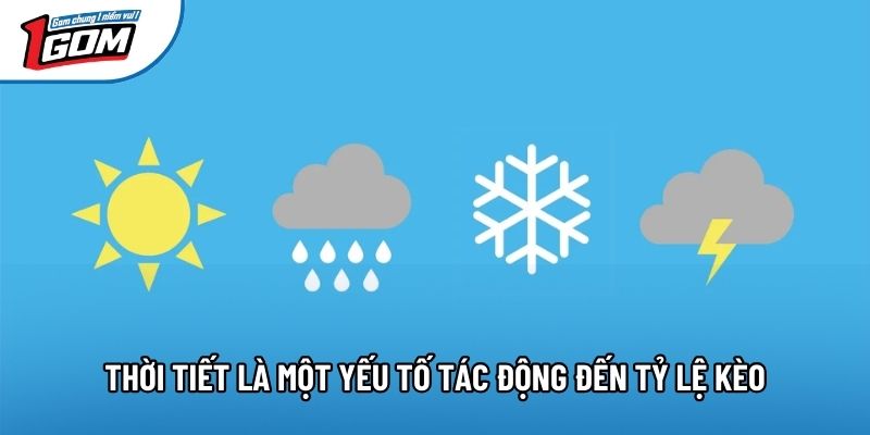 Thời tiết là một yếu tố tác động đến tỷ lệ kèo